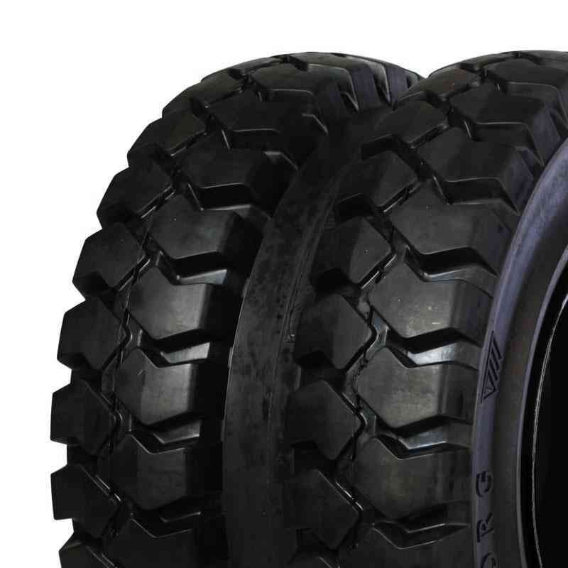 (DUAL) 10.00-20/7.0 TRELLEBORG EXCAVATOR (SOLID) ON RIM 281-335-10 STUD A3 WITH SPACER